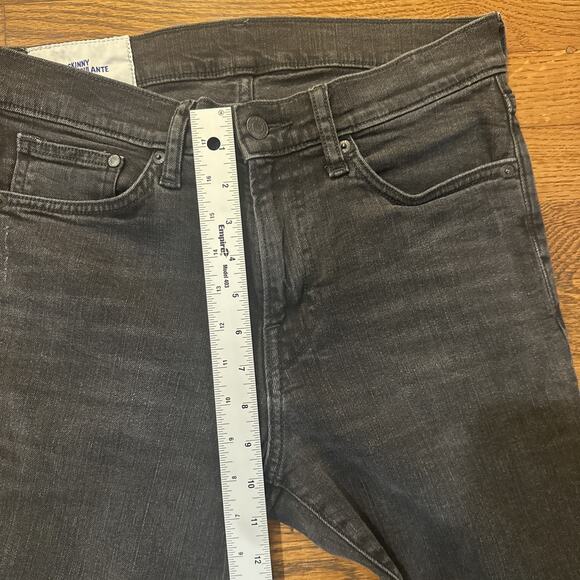 Skinny Coupe Moulante Jeans Womens Black 29/32 Denim H&M Distressed - Picture 8 of 13